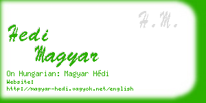 hedi magyar business card